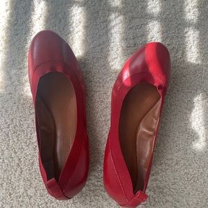 Red ballet flats from Banana Republic